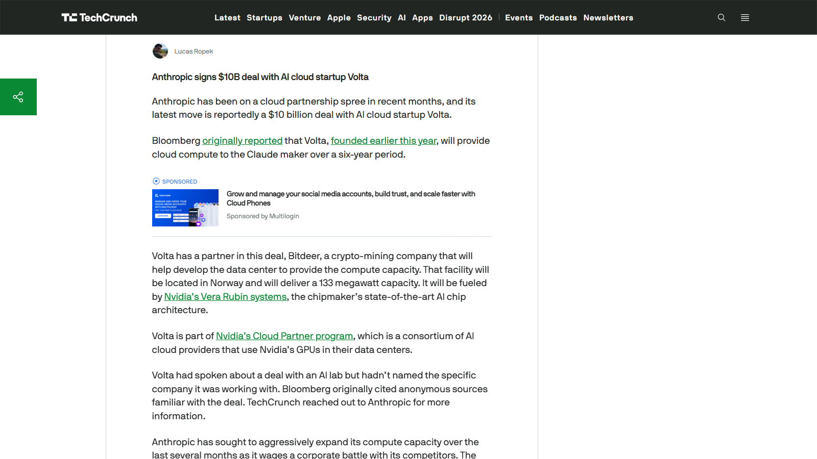 TechCrunchより