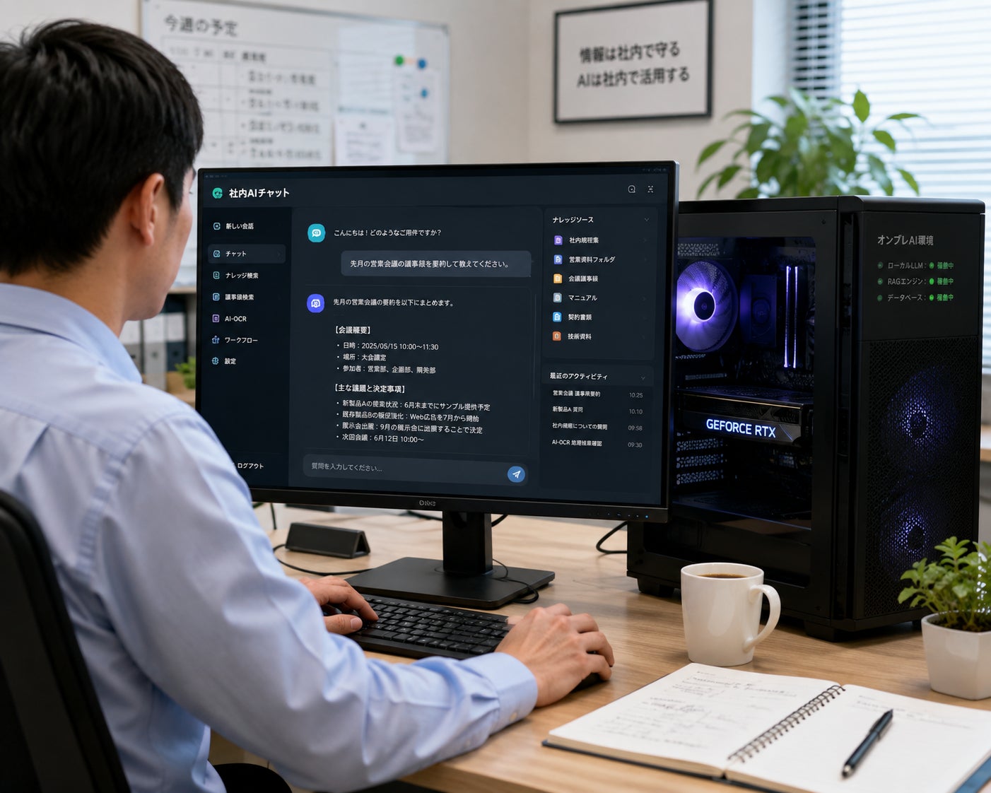 中小企業向け、社内データを1歩も外に出さない「社内完結型AI(オンプレミスAI)+Dify」導入支援を大阪・関西を中心に開始 画像2